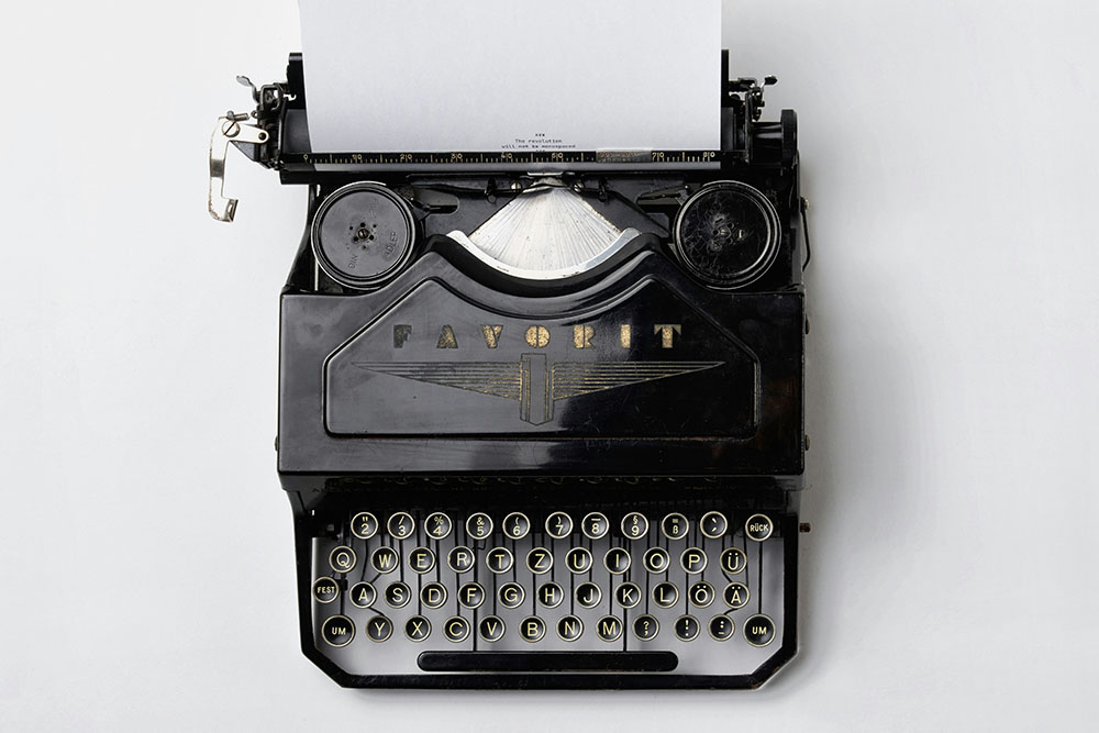 Eine alte Schreibmachine